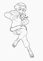 coloriage naruto hinata